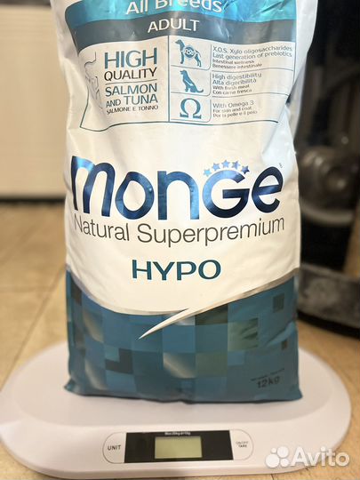 Корм для собак monge hypo гипоалергенгый