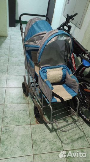 Санки коляска для двойни