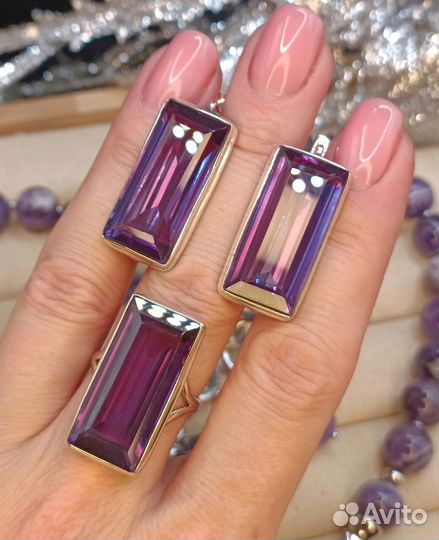 Комплект с александритом