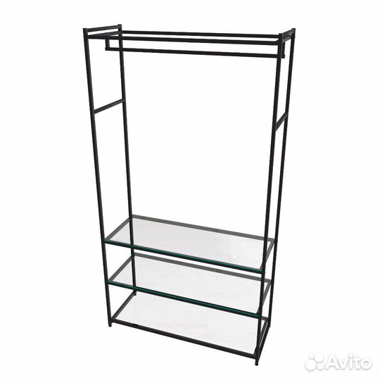 Стеллаж для одежды в стиле Лофт aс22120-11-Ч со ст