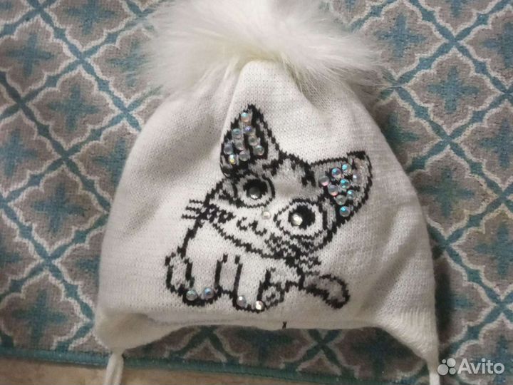 Шапка для девочки тёплая