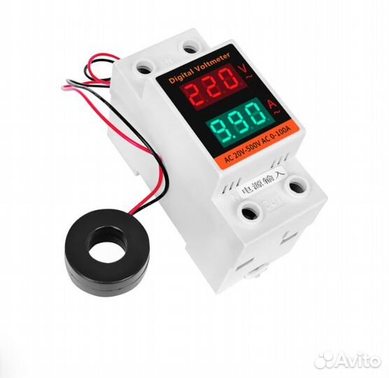 Цифровой вольтметр, амперметр перем. тока до. 100А