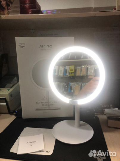 Зеркало косметическое с подсветкой Amiro mini 6.5