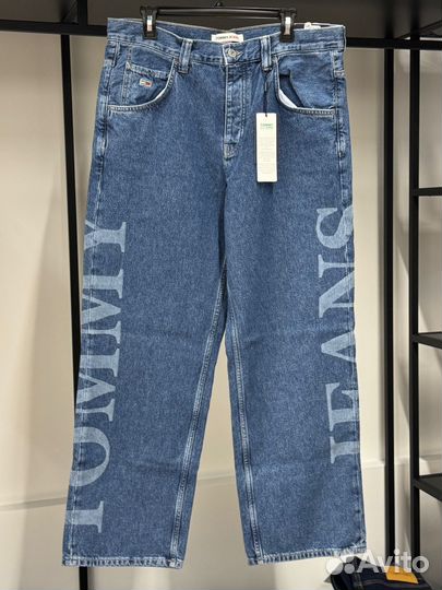 Джинсы Tommy Jeans Baggy Fit Bold Logo Denim Mediu