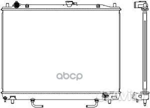 Радиатор mitsubishi pajero 6G72/74 3.5 99- 3321