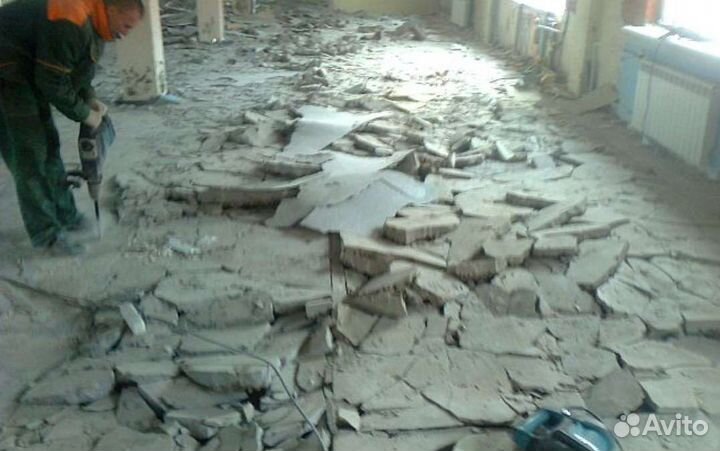 Демонтаж стен, зданий, домов