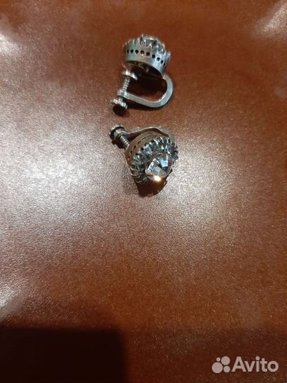 Серебряные серьги/клипсы