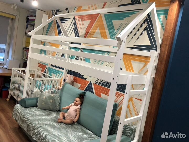 Кровать чердак массив сосны