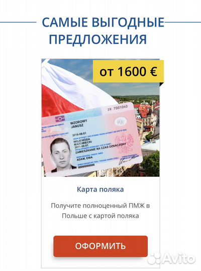 Гражданство Румынии, Карта поляка