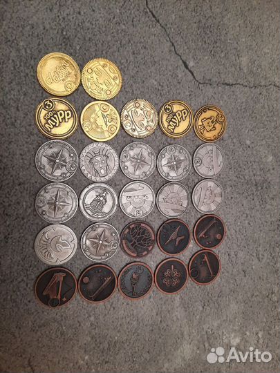 Монеты (жетоны) пятерочка 27шт