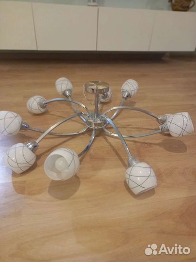 Люстра потолочная подвесная бу