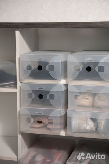 Прозрачные коробки для хранения вещей универсальные