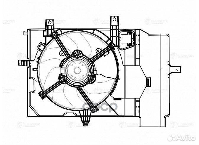 Э/вентилятор охл. (с кожухом) LFK 1411 luzar