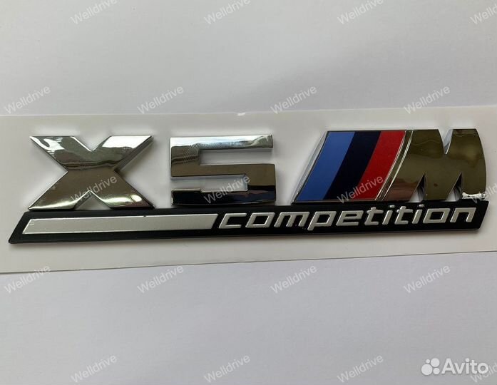Шильд BMW X3M X4M X5M X6M X7M Competition хром