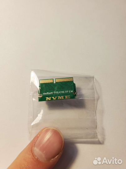 Переходник адаптер nvme ssd m2 на apple macbook
