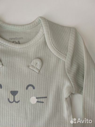 Комбинезон боди шапочка С&А