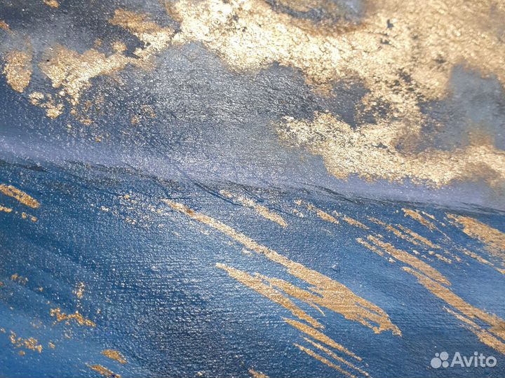 Картина акрилом на холсте абстрактная