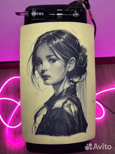 Тату мастер - Модель на большую тату