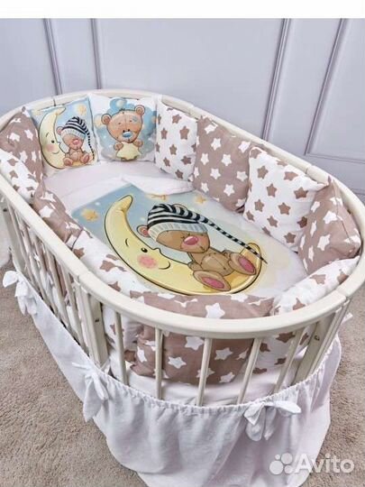 Бортики в детскую кроватку