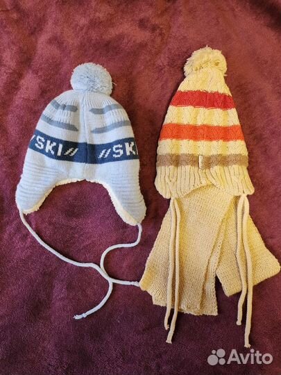 Комплект шапка и шарф для мальчика