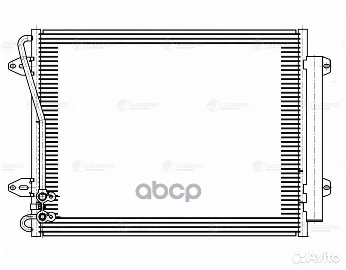 Радиатор кондиционера lrac181D luzar