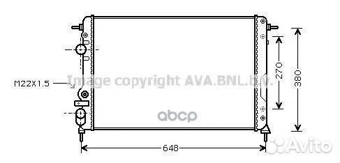 Радиатор системы охлаждения RTA2266 Ava
