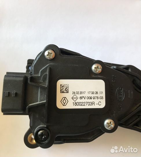 Педаль акселератора Renault Duster hella 6PV 009 9