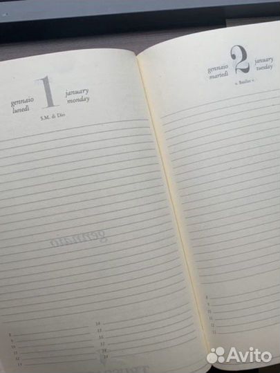 Винтажный ежедневник Trussardi