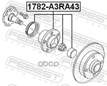Ступица задняя 1782A3RA43 Febest