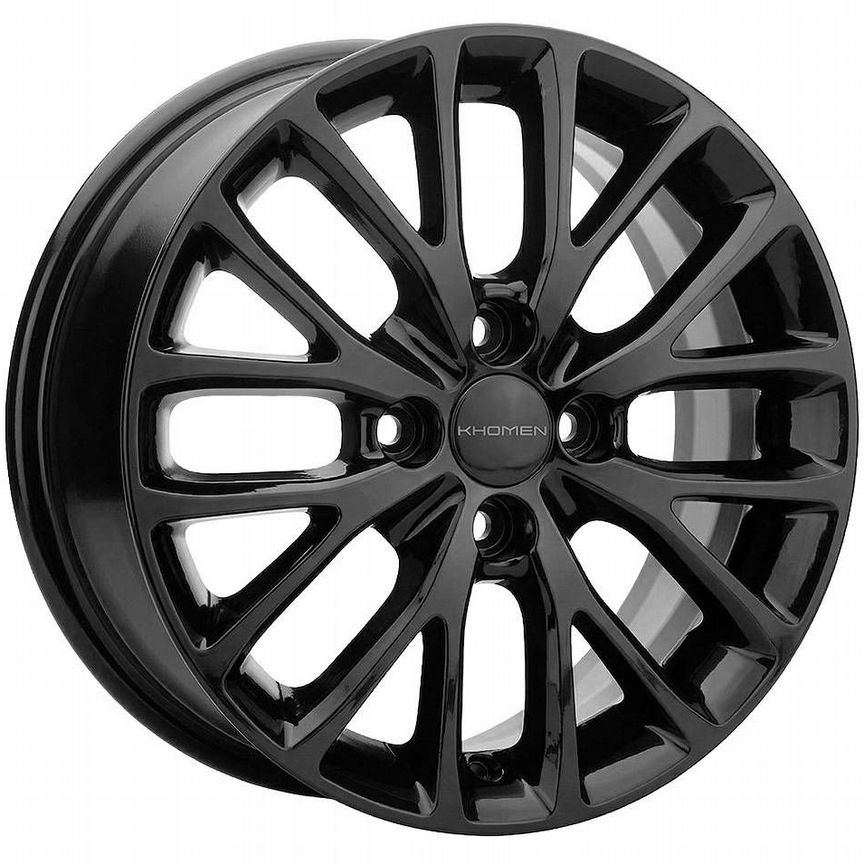 Диски Khomen KHW1506 6x15 4x100 ET37 D60.1 Black