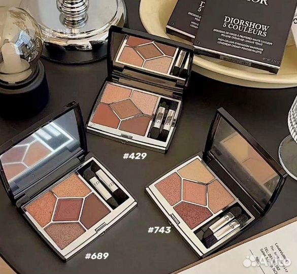 Dior тени 429, 689, 743 новые