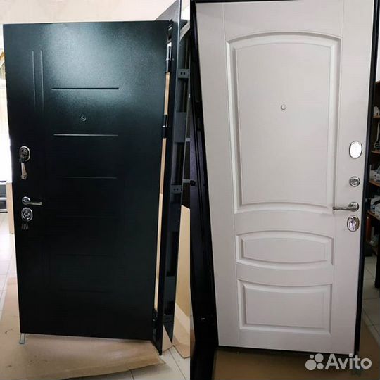 Дверь входная Серебро 10 см