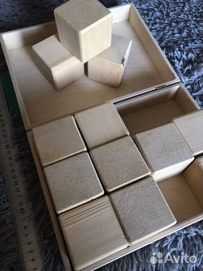 Кубики деревянные