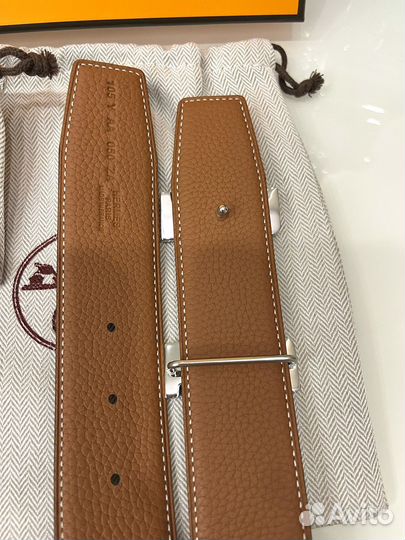 Мужской двусторонний ремень Hermes