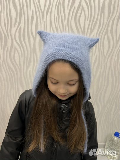 Шапка чепчик пух норки