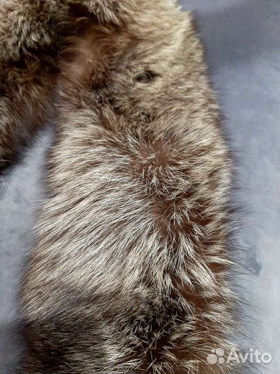 Воротник из меха чернобурки