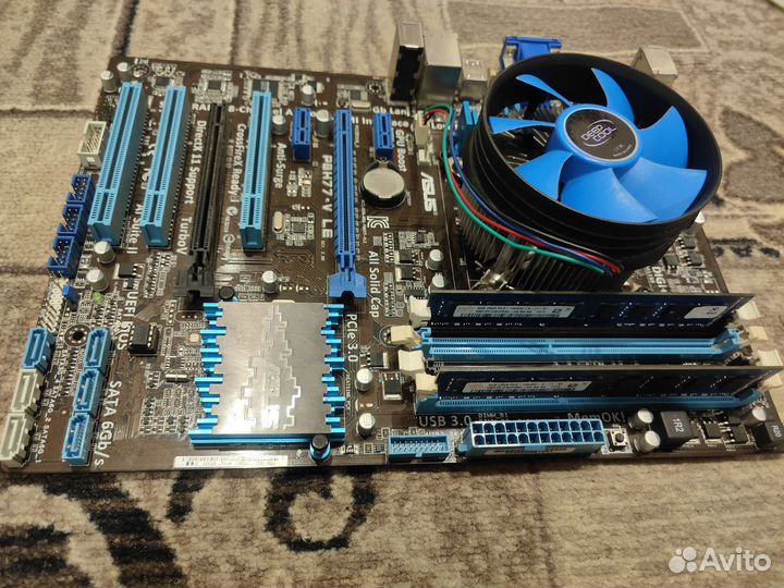 Материнская плата asus p8h77-v