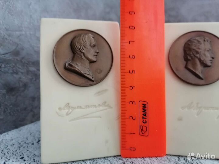 Сувениры СССР Пушкин и Лермонтов