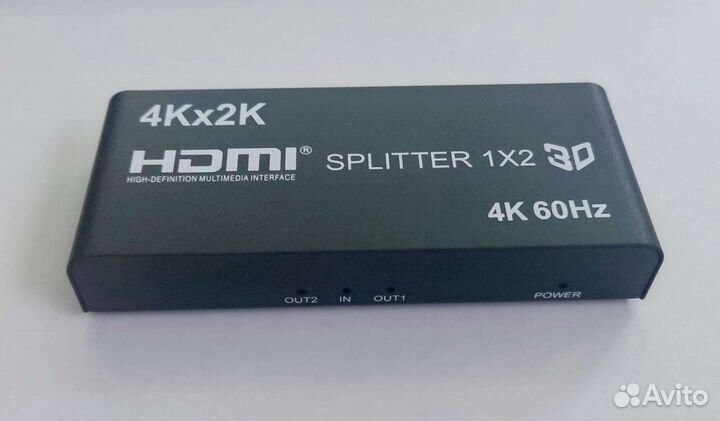 Сплиттер hdmi 1*2 поддержка 2К-4К