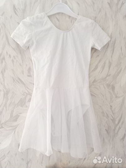 Купальник для танцев белый