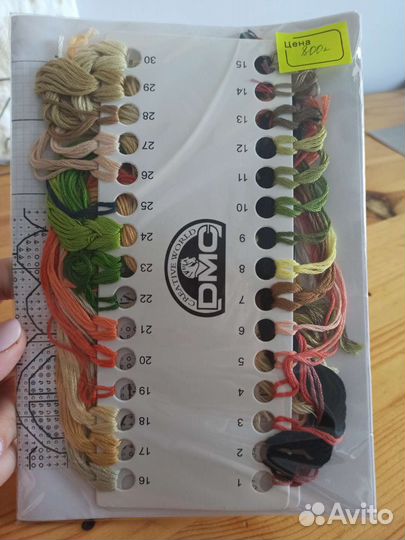 Набор для вышивания крестом, укомплектован дмс