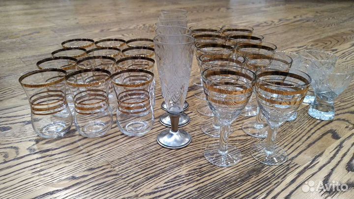 Рюмки и стопки хрустальные СССР