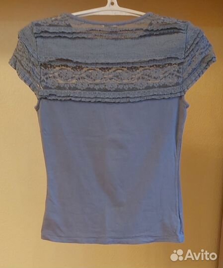 Футболка с кружевом 165