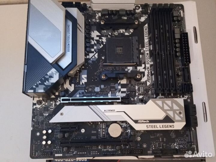 Материнская плата am4 asrock b550m steel legend
