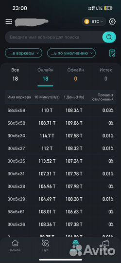 Асик Whatsminer m30s++ 104th