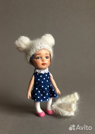 Кукла авторская дошкольница маленькая Катя