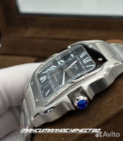 Мужские часы Cartier Santos черные