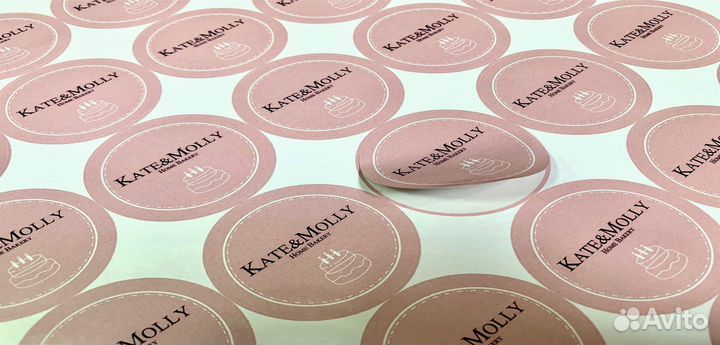 Печать наклеек стикеров этикеток