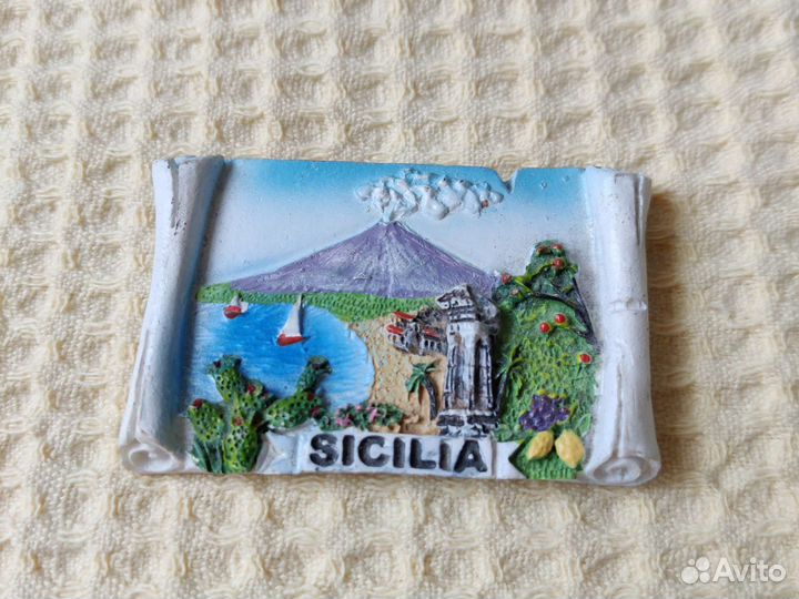 Керамический магнит Пиза Барселона Сицилия