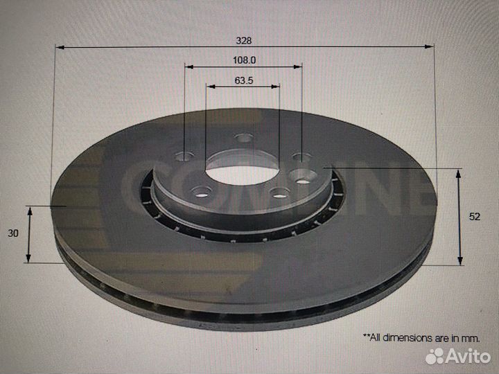 Диск тормозной volvo XC60 31277342